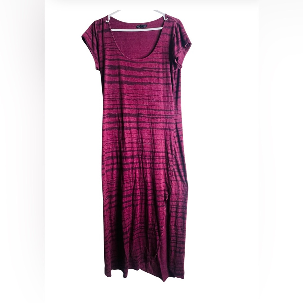 Vans Burgundy Striped Maxi Dress